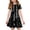 #A05-Black, variant on XADYUY Girls Midi Dresses 7-16 A-Line Short Sleeve Girls Tshirt Dresses Striped Crew Neck Sundresses Flare Swing Dresses with Pockets,5-6Years,Purple