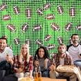 thumbnail image 2 of Football Party Decorations Football Photo Props Football Foil Fringe Curtain Football Backdrop Football Birthday Party Decorations Sports Party Background, 78x40 inch, 2 of 6
