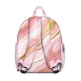 thumbnail image 3 of Pink and Gold Marble Texture Backpack Backpack for School,Cute School Bag,Schoolbag with Adjustable Shoulder Straps & Padded Back,13.8"x11.4"x6", 3 of 6