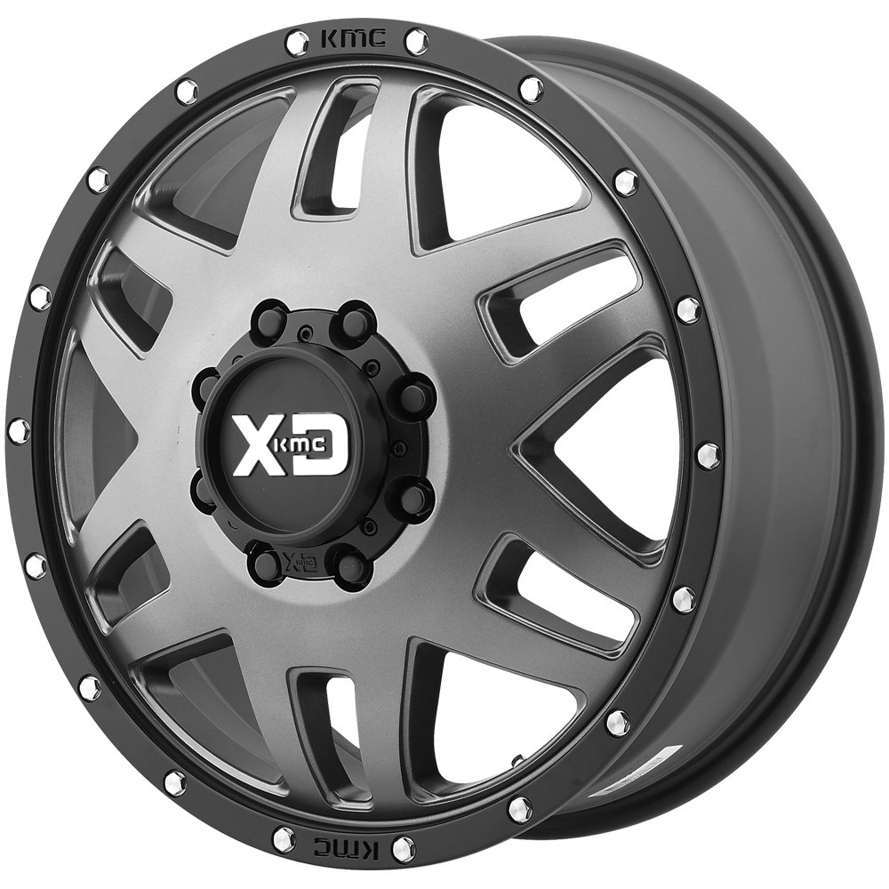 XD Series XD130 Machete Dually Front 20x8.25 8x6.5" Gunmetal Wheel Rim 20" Inch