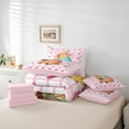 thumbnail image 6 of Castle Fairy Cartoon Capybara Twin Bedding Sets,Pink Love Heart Bedding Comforter Set, 6 of 8