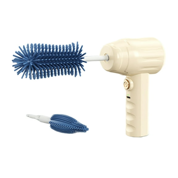 RYUJNDK Silicone Electric Baby Bottle Cleaner USB Rechargeable Nipple Brush with Ergonomic Handle Spins Scrubber