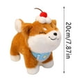 thumbnail image 2 of YATAV 8" Shiba Inu Plush Pillow with Triangular Scarf,Shiba Inu Anime Body Pillow,Kawaii Stuff Animal Plush Toy,Small Plushie Stuffed Dog Throw Pillow Birthday Christmas Gifts(Green), 2 of 5