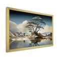 thumbnail image 2 of Designart "Enigmatic Surrealism Tree's Domain IV" Landscapes Framed Wall Art Decor - Modern White Abstract Landscapes Living Room Framed Canvas Art, 2 of 6