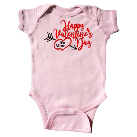 

Inktastic Happy Valentine s Day Be Mine with Heart and Arrow Gift Baby Boy or Baby Girl Bodysuit