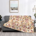 thumbnail image 2 of Yiaed Seashells Print Blanket Throw Blanket Soft Cozy Flannel Blanket for Home Bed Sofa Couch Chair-40"x30", 2 of 6