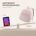 thumbnail image 3 of Lovevook Mini Backpack Purse for Daily Use, Cute Backpack for Women with Chic Puffer Fabric Ultra-Light & Easy Care, 3 of 8