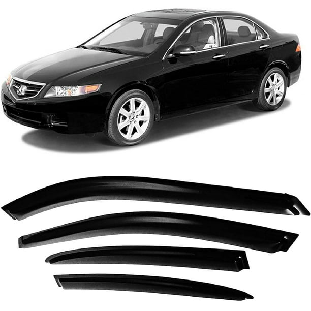 JSP Window Vent Visor For Acura TL 20042008 TapeOn Rain Guard