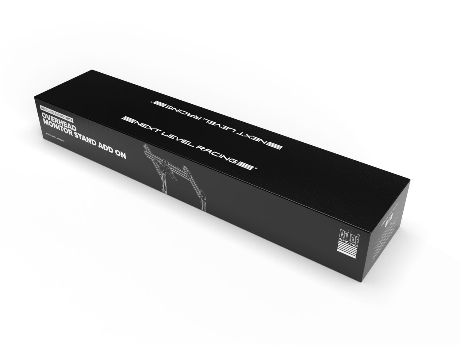 NEXT LEVEL RACING® ELITE FREESTANDING OVERHEAD / QUAD MONITOR STAND ADD ON CARBON GREY