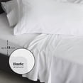 thumbnail image 6 of Furinno Angeland Vienne 4-Piece Microfiber Bed Sheet Set, Full, Grey, 6 of 7