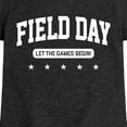 thumbnail image 3 of Instant Message - Field Day Let The Games Begin - Toddler And Youth Girls Short Sleeve Graphic T-Shirt, 3 of 6