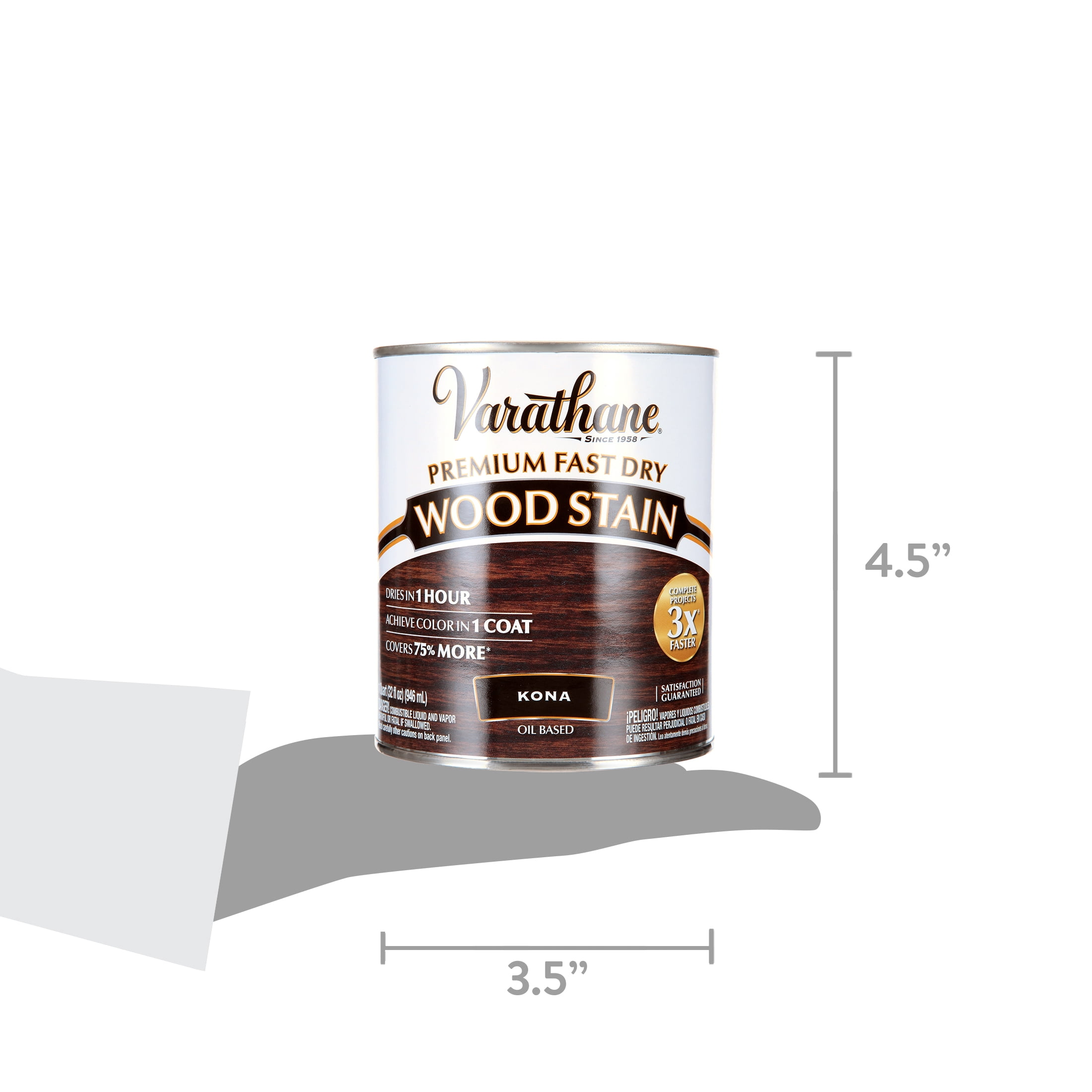 Kona, Varathane Premium Fast Dry Wood Stain-262010, Quart