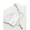 thumbnail image 6 of COOFANDY Men's Half Zip Sweaters Slim Fit Lightweight Mock Neck Turtleneck Cable Knitted Pullover, 6 of 10