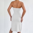 thumbnail image 5 of DYTTDG Women's Strapless Backless Slim Dress | Solid Color Sleeveless Summer Bodycon Dress for Evening, Party & Special Occasion, 5 of 7