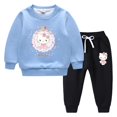 thumbnail image 3 of Ropa para niños de Hello Kitty, conjunto con capucha con estampado bonito, deportes informales de invierno para niñas, manga larga, además de ropa cálida de terciopelo para niños, 3 of 5