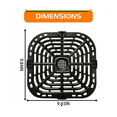 thumbnail image 3 of Air Fryer Grill Plate for Instants Vortex Plus 6QT Air Fryers, Upgraded Square Grill Pan Tray Replacement Parts, 3 of 8