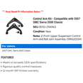 thumbnail image 2 of Control Arm Kit - Compatible with 2007 GMC Sierra 3500 Classic, 2 of 2