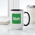thumbnail image 4 of CafePress - Meh Element - 15 oz Ceramic Large White Novelty Mug, 4 of 4