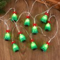 thumbnail image 4 of Guirnalda de luces LED navideñas, Papá Noel, muñeco de nieve, guirnalda de hadas, adorno de árbol de Navidad, decoración navideña para el hogar, regalo de Año Nuevo 2025（Christmas Tree 1.5M 10LED, 4 of 5