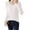 White, variant on GigrtiJin Womens V-Neck Ribbed Knitted Top Long Sleeved Solid Color Trendy Casual Comfy Pullover Sweaters Tops