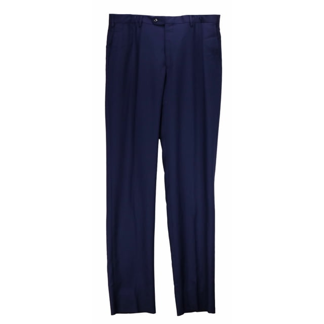 Vigano Men's Navy 1959 Collection Wool Pants Dress - 38