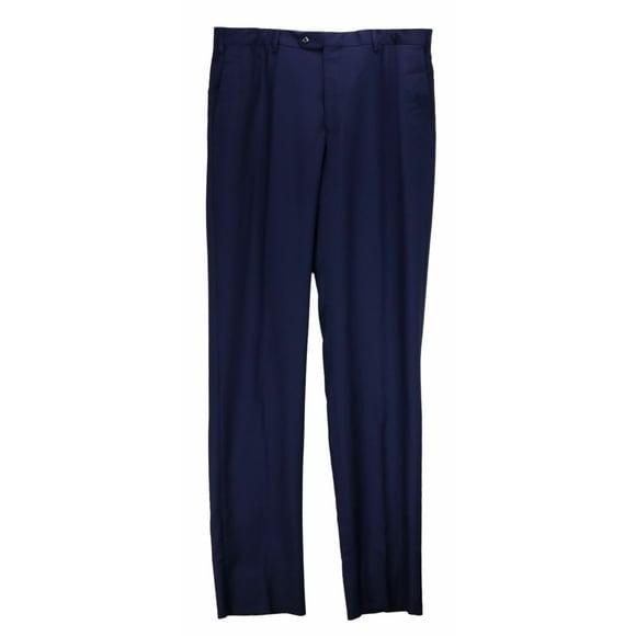 Vigano Pantalon Habillé en Laine Bleu Marine 1959 Collection pour Homme - 38