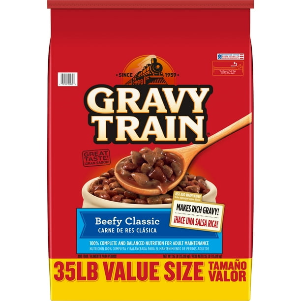 Gravy Train Beefy Classic Dry Dog Food, 35Pound