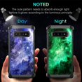 thumbnail image 2 of Galaxy S10 Plus Case, Samsung S10 Plus Case, Glow in The Dark Dual Layer Hybrid Hard PC Soft TPU Rubber Rugged Anti-Slip Shockproof Protective Cases for Samsung Galaxy S10+ 6.4", Nebula, 2 of 8
