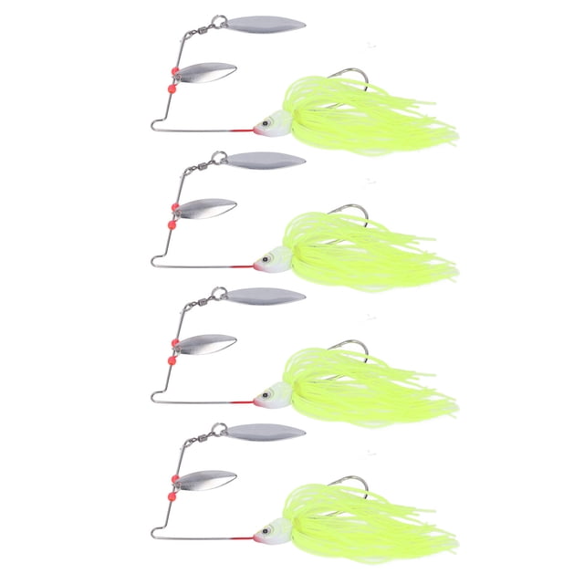 Leurres de Pêche Rotatifs à Paillettes, 4 Pcs Leurres de Pêche Rotatifs à Paillettes, Toupies de Pêche, Résultats Impressionnants