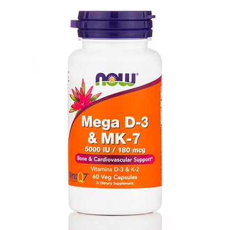 UPC 733739003843 product image for Mega D-3 & MK-7 Now Foods 60 VCaps | upcitemdb.com