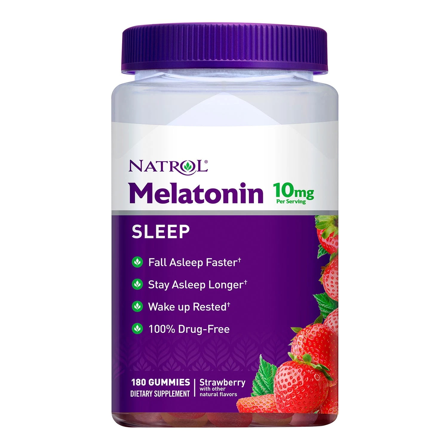 Natrol Melatonin 10mg Gummies 180 Count Walmart com