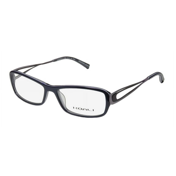NEW KOALI 7255K WOMENS/LADIES DESIGNER FULL-RIM NAVY / EGGPLANT / LAVENDER FRAME DEMO LENSES 53-15-135 EYEGLASSES/GLASSES