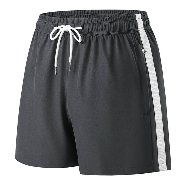Xdzjlr Shorts pour Hommes, Shorts d'Été à Ruban Patchwork Décontractés Coupe Décontractée