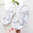 thumbnail image 7 of Fesfesfes 3-11Years Girls Summer Casual Non-Slip Soles Sandals Children Princess Shoes Cute Bow Open-toe Rhinestone Beach Sandals, 7 of 7
