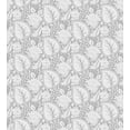 thumbnail image 3 of Grey Duvet Cover Set, Big Leaves on Old Fashion Floral Background Feminine Dramatic Style Retro Graphic Print, Decorative 2 Piece Bedding Set with 1 Pillow Shams, Twin Size, Grey, by Ambesonne, 3 of 3