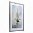 thumbnail image 3 of Stupell Industries Clouded Ocean Waves Sailboat Gray Framed Print Under Glass, design by LSR Design Studio, 23 x 17, 3 of 10