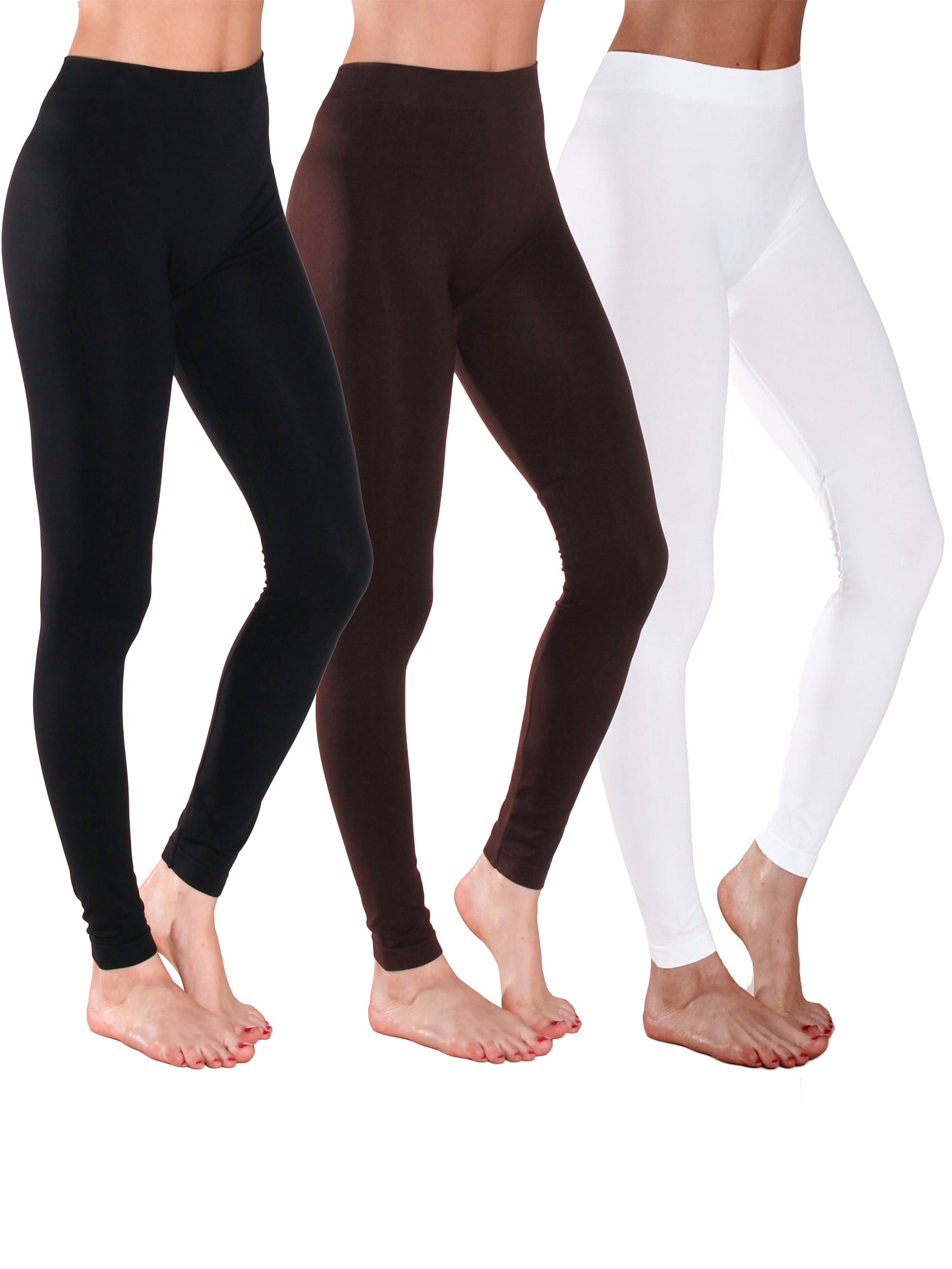Buy Ladies Plus Ankle Length Leggings Solid Cotton White – De Moza-thanhphatduhoc.com.vn