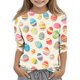thumbnail image 2 of Blusas y camisas de manga larga con cuello redondo y estampado de Pascua, camiseta interior de cuello redondo y manga tres cuartos para niños de talla mediana y grande., 2 of 9