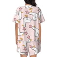 thumbnail image 3 of Lsque Goose Queen Women's Short-Sleeved Pajama Set - 2 Piece Soft and Lightweight Sleepwear Set-, 3 of 9