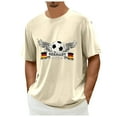 thumbnail image 3 of Playeras Deportivas Para Hombre, Camiseta De Fútbol Alemán Con Gráfico De Talla Grande, Camiseta Estampada De Manga Corta De Color Liso, 3 of 5