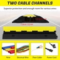 thumbnail image 4 of QinaQin Protective Wire Cord Ramp, Driveway Rubber Cable Protector and Traffic Speed Bump with 11000 lbs Per Axle Capacity, 4 of 8