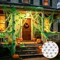 thumbnail image 5 of Tuvgenk Stretchable Spider Web Decoration 78x39 Inch Cotton Mesh with 20 Spiders for Halloween Indoor Outdoor Party Scene Display, 5 of 6