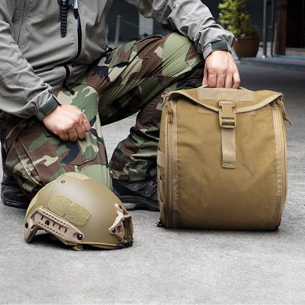 FENOHREFE Tacticals Helmet Bag Storage Bag for Airsofts Helmet Motorcycles Helmet Molles Helmet Bag Carrying