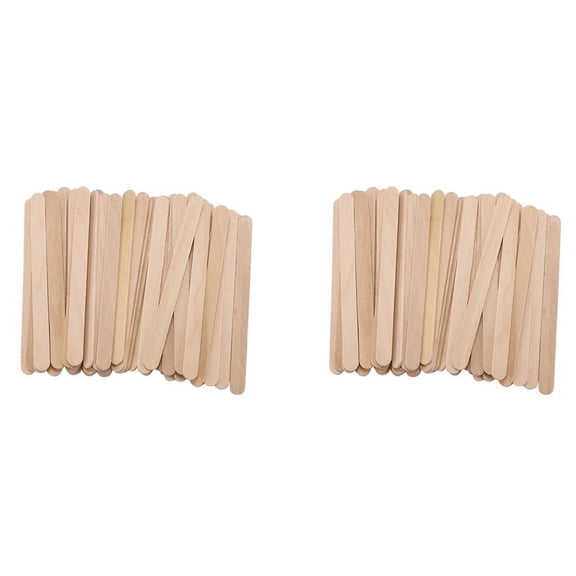 400 Pcs Craft Sticks Ice Cream Sticks Wooden Popsicle Sticks 114MM Length Treat Sticks Ice Sticks