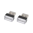 thumbnail image 1 of Unique Bargains 2pcs Interior Flexible USB LED Light Atmosphere Ambient Lamp for Car, 1 of 8