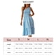 thumbnail image 5 of Vestido con estampado floral, vestido fruncido suave para bodas para el trabajo diario Azul S LHCER 1, 5 of 5