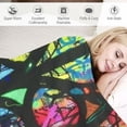 thumbnail image 3 of PIKWEEK Banksy Artist Graffiti Blanket Throw Blankets Ultra Soft Flannel Lightweight Throws for Couch, Bed,All Seasons Use ，Multiple sizes White, 3 of 6