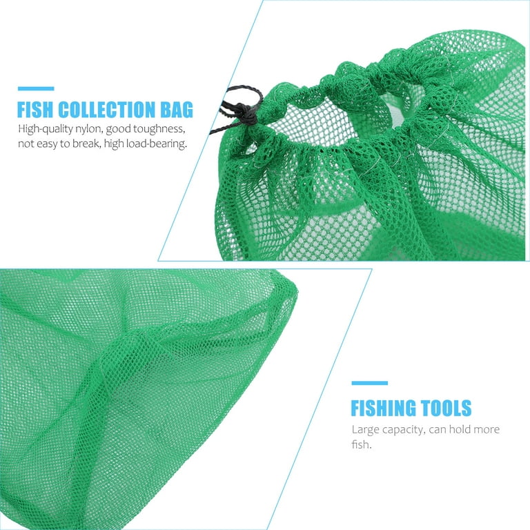 4pcs Fish Net Mesh Bags Catch Fish Mesh Bag Outdoor Fishing Tools Fishing Tackle, Size: 70x55cm