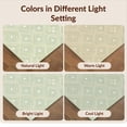 thumbnail image 7 of Design&I 8'x10' Washable Area Rug Sage Interlocking Cream Grid Balanced Contemporary Bathroom Waffle for Living Room, Family Extra Large Skid-Resistant Low Profile, 7 of 7