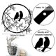 thumbnail image 3 of Metal Wall Art Bird on Tree Branch Metal Bird Wall Silhouette Bird Wall Art Decor for Living Room Ga, 3 of 5